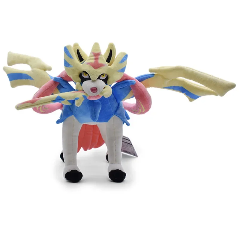 Peluche Pokémon Zacian Zamazenta, poupée en verre écarlate, poupée à collectionner Legend, jouets de décoration, cadeaux d'anniversaire, 30cm