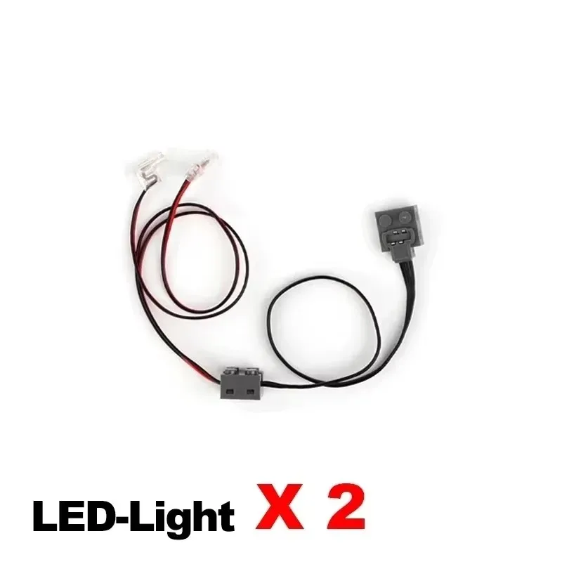 Hoge Snelheid Servo L M Motor En Led Licht Compatibel Met Lego Auto 88004 88003 88013 Cada Technische Power Functies S059-001