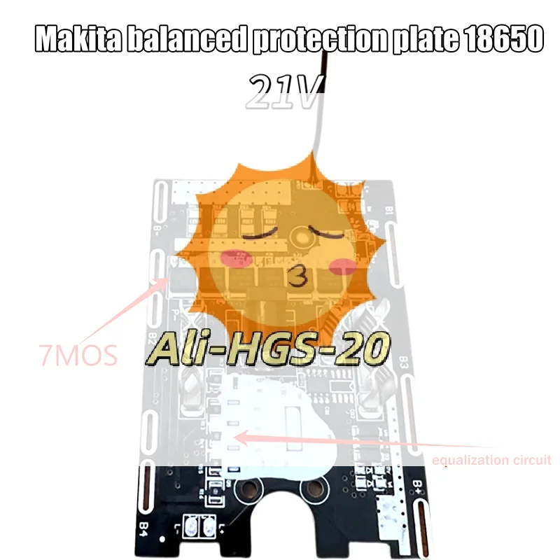 

Плата защиты BMS Makita 21В, OEM-замена для аккумуляторных блоков 18650 в угловых шлифовальных машинах, цепных пилах и гайковертах, с функцией балансировки заряда
