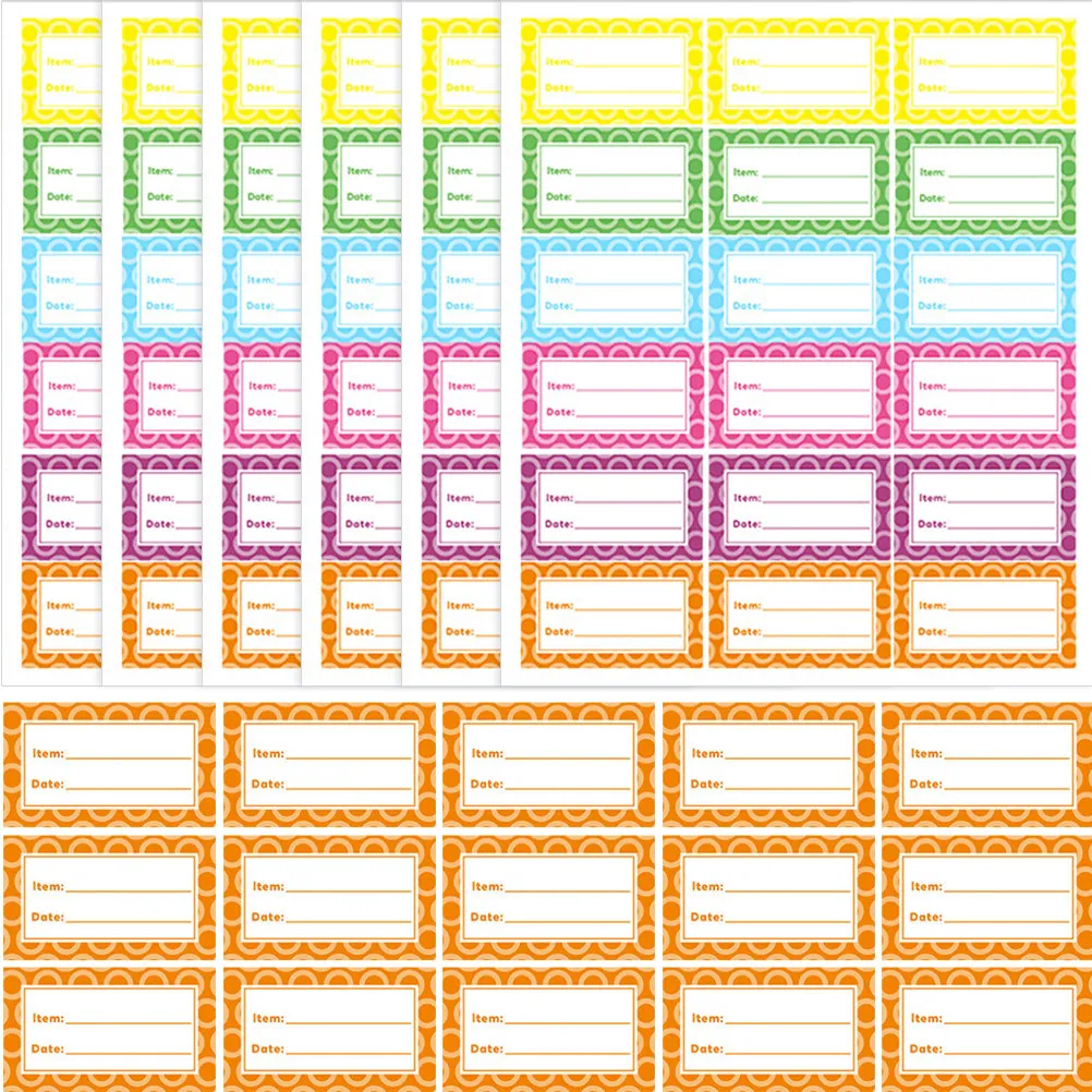 

360Pcs Premium Removable Freezer Food Labels Waterproof Kitchen Date Stickers for Refrigerator Storage Writable Adhesive Labels