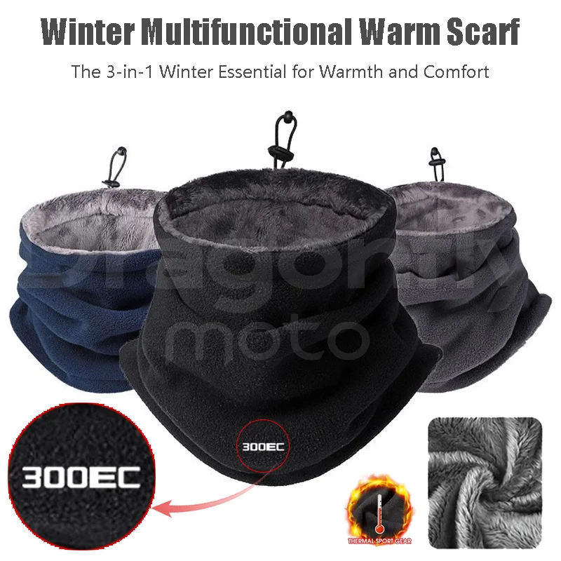 For Gas Gas EC300 EC 300 300EC Winter Motorcycle Warm Mask Men Women Fleece Neck Outdoor Warmer Windproof Scarf