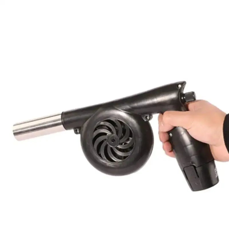 

AB39-Portable BBQ Fan Grill Turbo Air Blower 5000R 5000MA Rechargeable For Fire Stove Black US Plug Easy Install Easy To Use