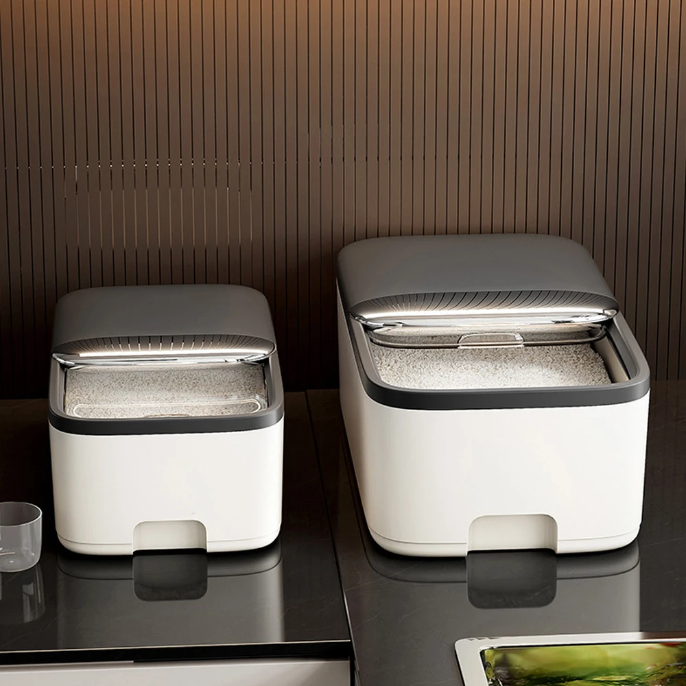 

5/10 кг ящик для хранения риса для дома с крышкой, защита от насекомых, влагостойкая коробка для риса, герметичная банка для зерна, кухонный контейнер для хранения сухого зерна