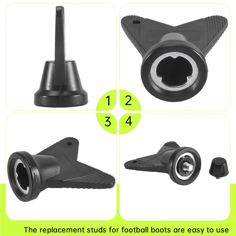 AEB0-12 PCS Football Boot Spikes Professional Soccer Boot Cleats M5 Replacement Studs With Wrench Track Shoes Spikes