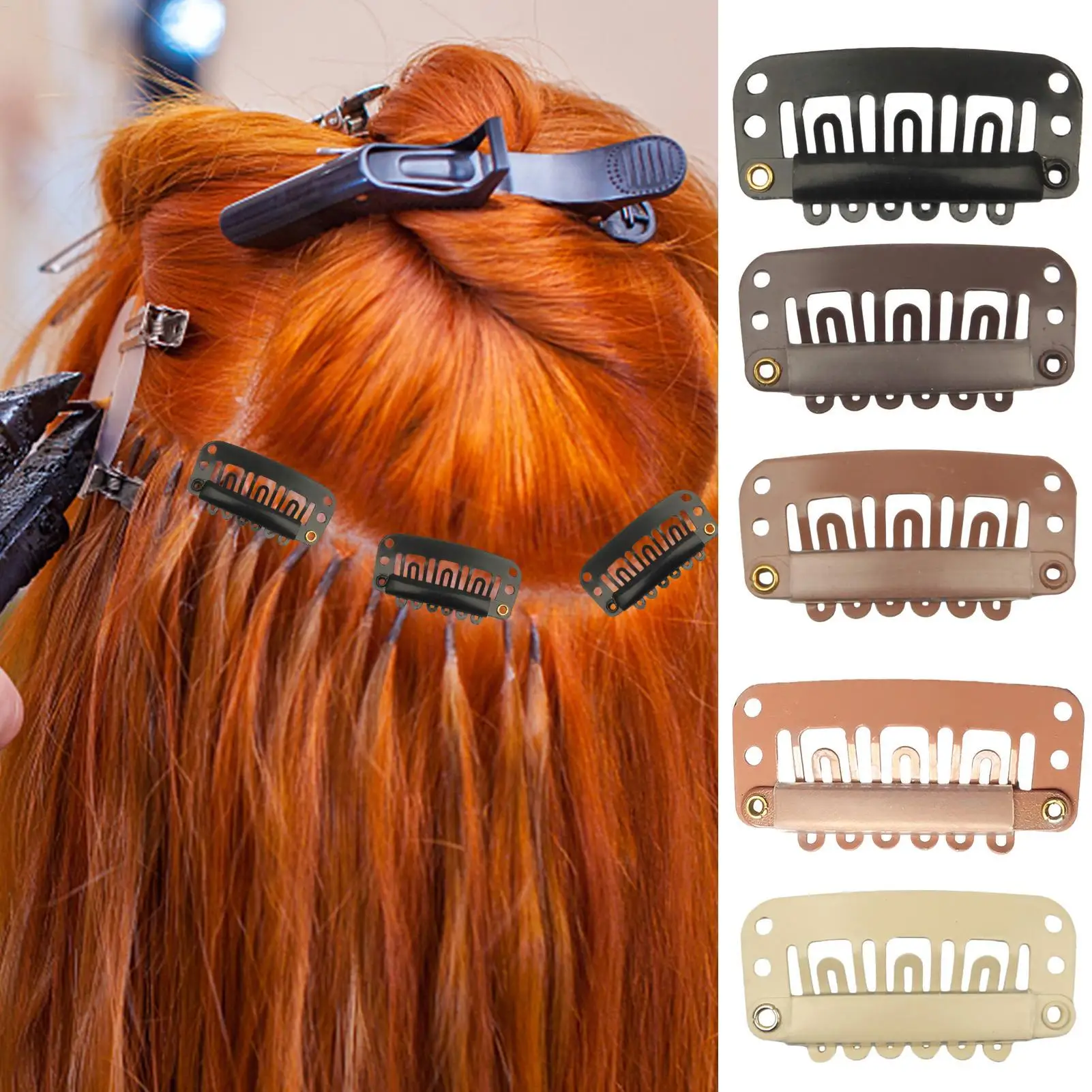 Metal SnapHair Clips For Women 10PCS Wig Clips To Secure Wig No Sew Wig Clips To Secure Wig No Sew Hair Clips For Wigs