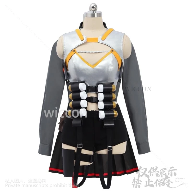 Anis Cosplay Game NIKKE：The Goddess Of Victory Costume Fashion Punk Yellow Black Coat Y2K Halloween Jirai Kei Girls Customized