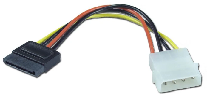 10 PCS For large 4p to sata power cable, chassis hard disk, optical drive, serial power cable SATA to IDE power cable 4pin