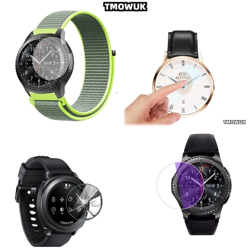 

For Samsung Gear Sport Gear 2 3 4 zero 9H Hardness Anti - Scratch HD Tempered Glass Smart Watch Screen Guard Film