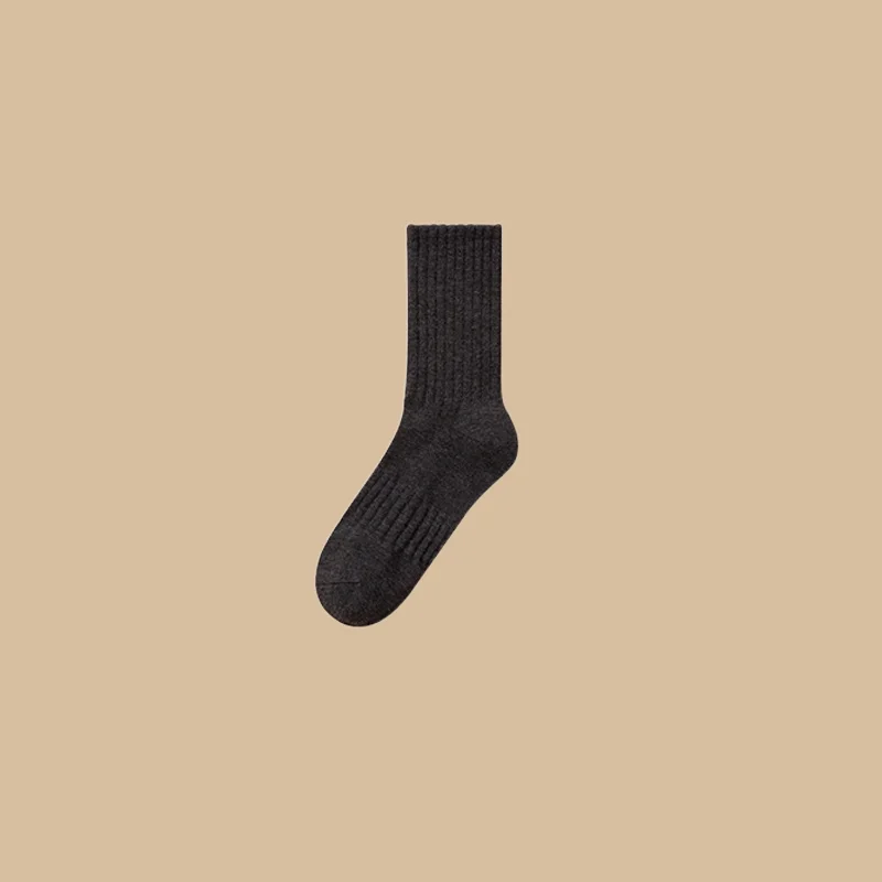 5/10 Pairs Fashion Men's High Quality Mid Length Socks Sweat Absorbing Long Tube Men's Cotton Socks Solid Color Business Socks