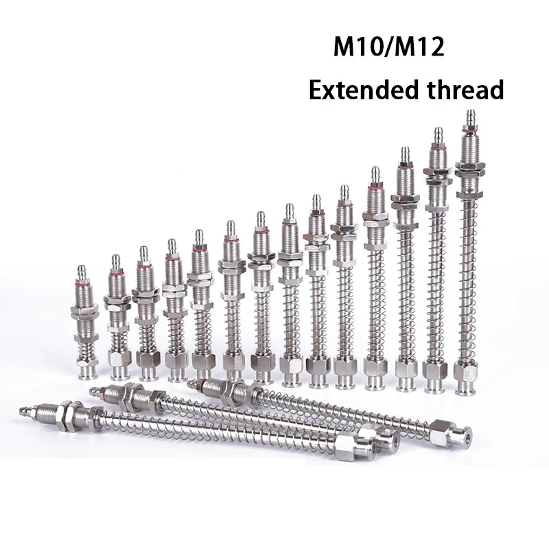 Tianxing Robot Vacuum Suction Cup Fitting M10/M12 Extend Thread Top Air Intake Sucker Buffer Connecting Rod Automation Tools