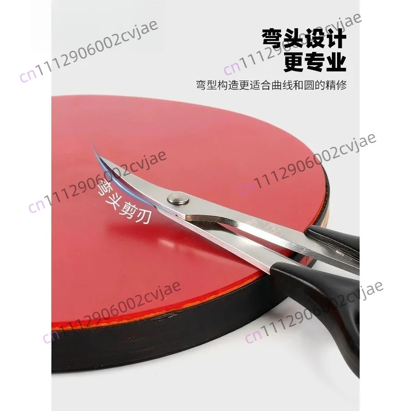 Table Tennis Rubber Cutting Scissors 30° Bent Sharp 3CR13 Stainless Steel Blade Cutter Professional Adhesive Racket Tool