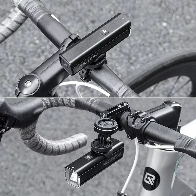 ROCKBROS Bicycle Light 1000LM Type-C Charging Bike Light Front Lamp Rechargeable Cycling Headlight Aluminum Riding Flashlight