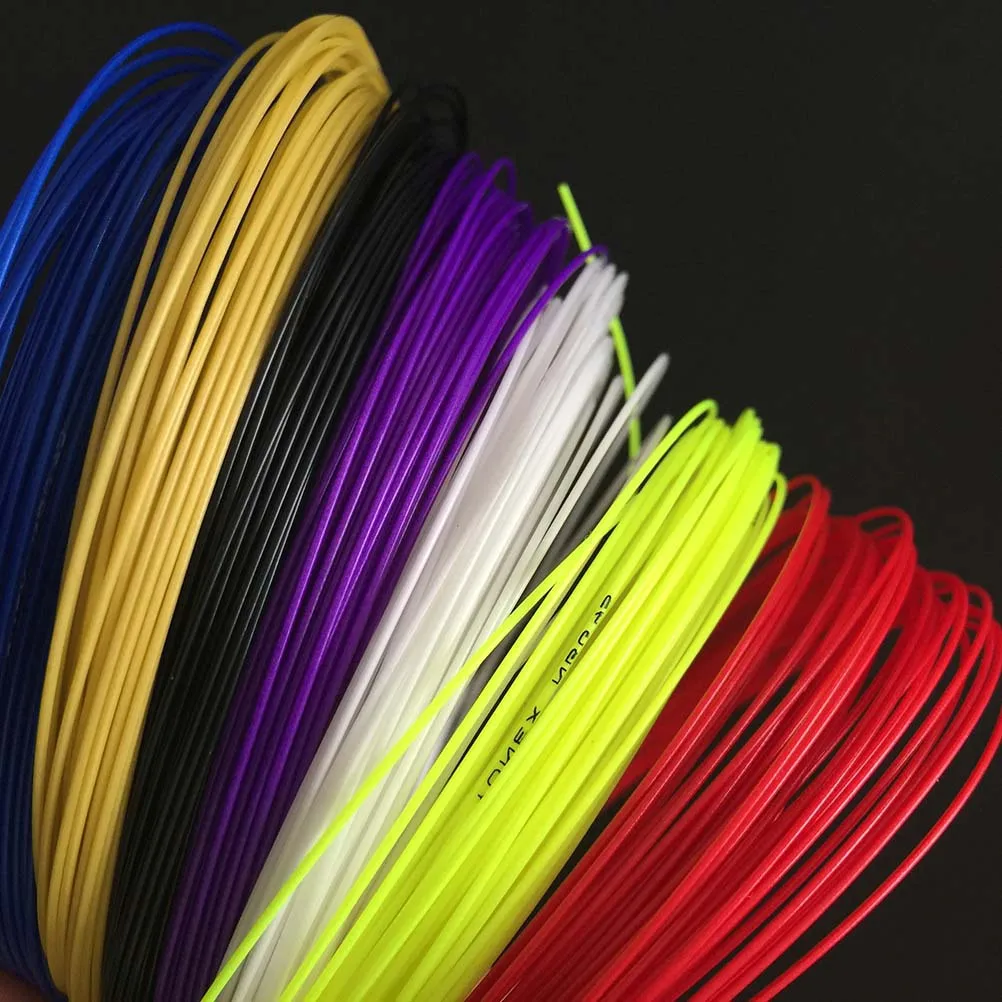 10 szt. Sznurków do badmintona, wysoce elastyczne, trwałe, w mieszanych kolorach, idealne do treningu z rakietą, sznurki zamienne do badmintona.