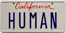 Daft Punk | Electroma | Human | Metal  License Plate