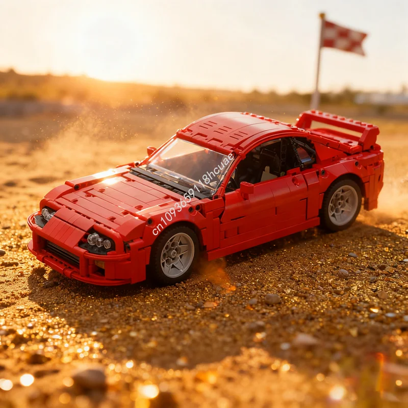 

1287pcs MOC Toyota Supra 1 Red Manual Technical Model Building Blocks Assemble DIY Christmas Gift Education Brick Toys Birthday
