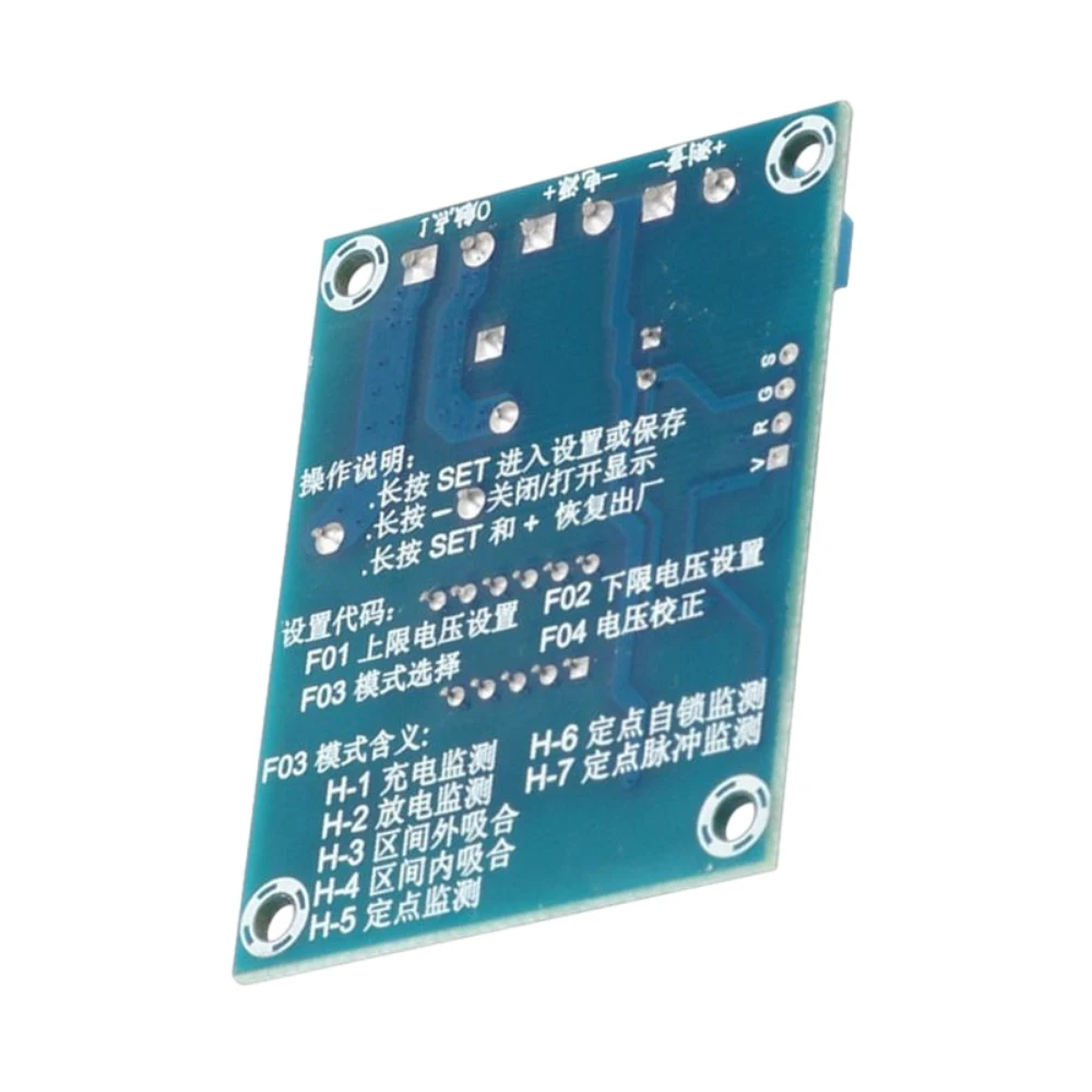 

DC 9V/12V/24V 12A Voltage Detection Module Relay Charge and Discharge Monitoring Module Output Voltage Detection Range 0-99.9V
