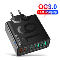 8 Ports Type C USB Charger High Speed Fast Quick Charging Wall Adapter For iPhone 15 Xiaomi Huawei PD QC 3.0 USB C Phone Charger