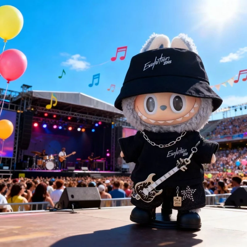 ชุดตุ๊กตา Mini Labubu Pin For Love สีดำ พร้อมสายคาดผม V4 อุปกรณ์เสริมตุ๊กตา ตุ๊กตาผ้าพลัฌ พวงกุญแจสำหรับใช้งานกลางแจ้ง ชุดน่ารัก ของเล่น ของขวัญ