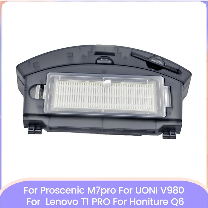 

ABWM-Dust Box With HEPA Filter For Proscenic M7pro/ UONI V980/ Lenovo T1 PRO/Honiture Q6 Vacuum Cleaner Accessories