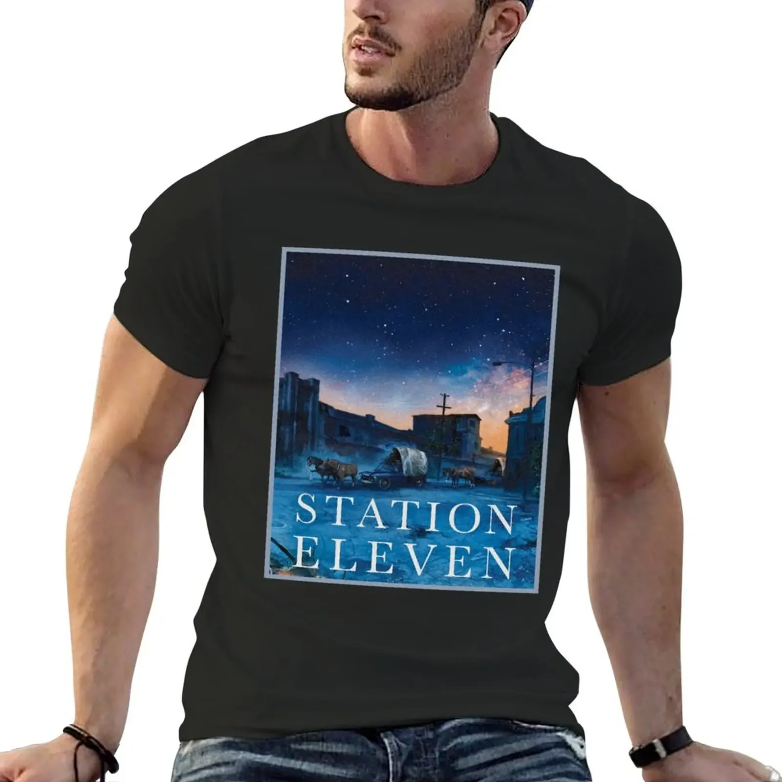 Station eleven 13 T-Shirt boys whites cheap stuff plus sizes shirts graphic tee men