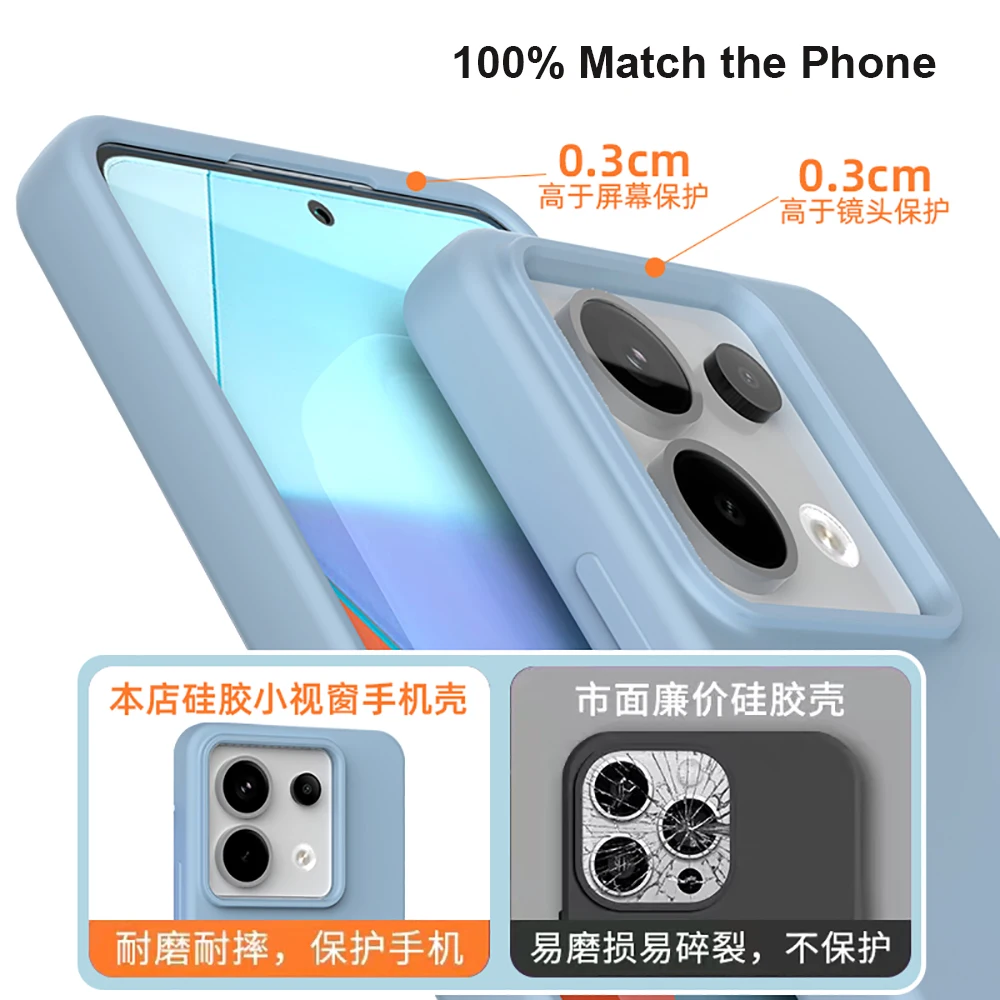 Offical Liquid Silicone Case For Redmi Note 13 Pro Plus Case Soft Baby Skin Touch TPU Gel Shockproof Case Redmi Note 13 5G Cover