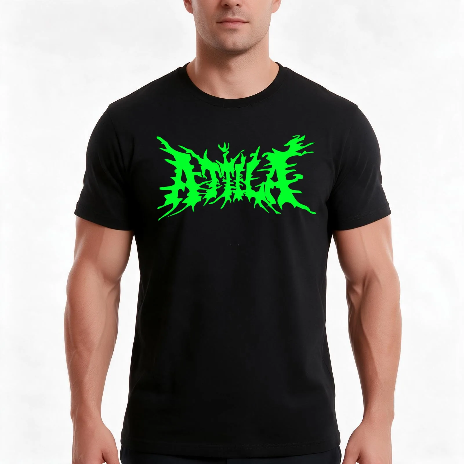 Attila T-Shirt, Summer Casual Cotton Tee, Oversized Streetwear Tops, Vintage Graphic Print, Loose Fit Short Sleeve, 100% Cotton