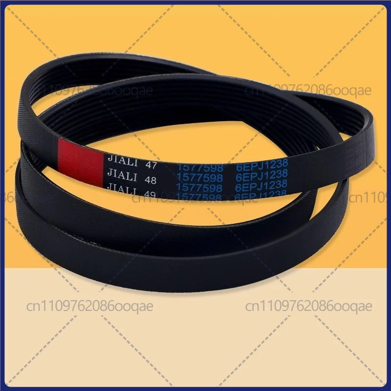 New 6EPJ1238 Drive Belt For Hisense Ronshen Washing Machine Rubber V-Ribbed Belt Spare Parts