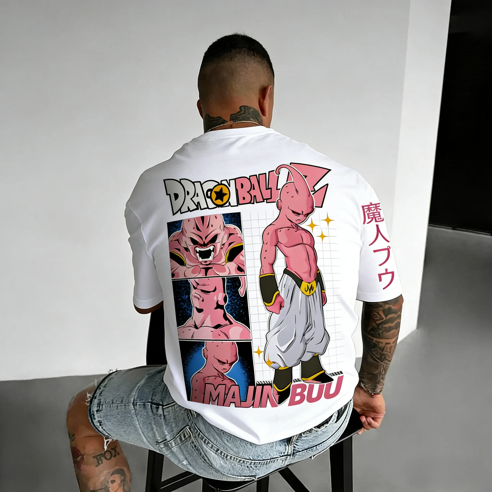 لعبة دراغون بول جوكو مطبوعة قصيرة الأكمام بانداي فضفاضة للرجال والنساء 2026 الصيف تنفس رياضي موضة القطن تي شيرت