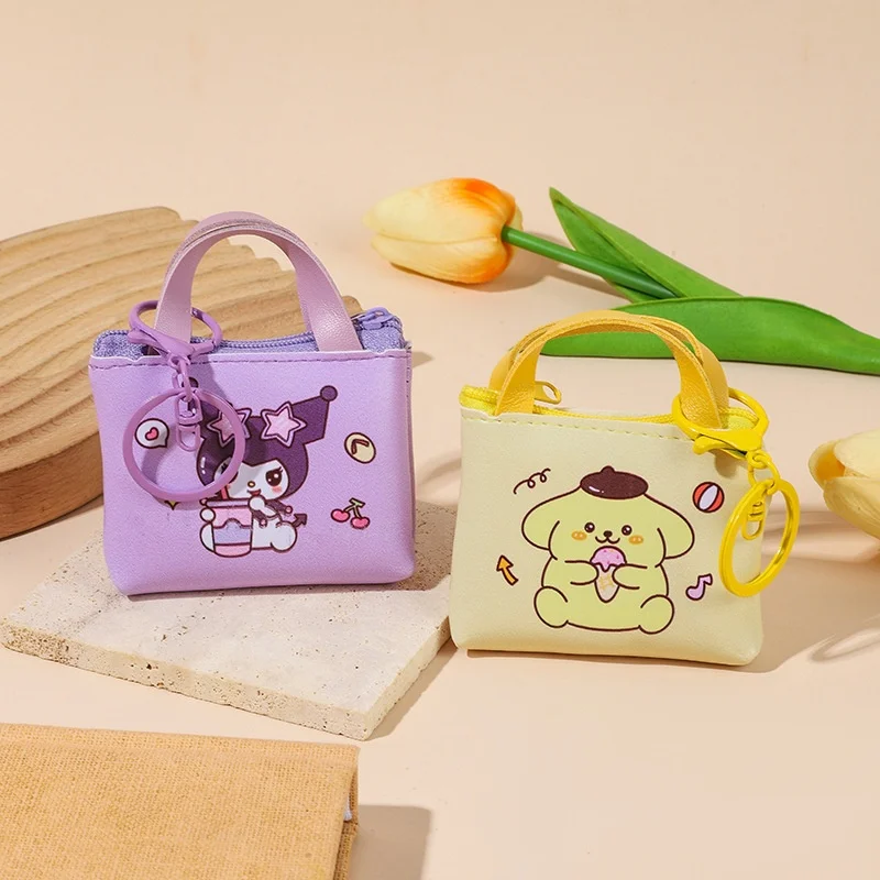 18pcs/lot Sanrio Kitty Cinnamoroll Kuromi Melody Pencil Case Cute Pencil Box Coin Purse Stationery Pen Bag School Supplies