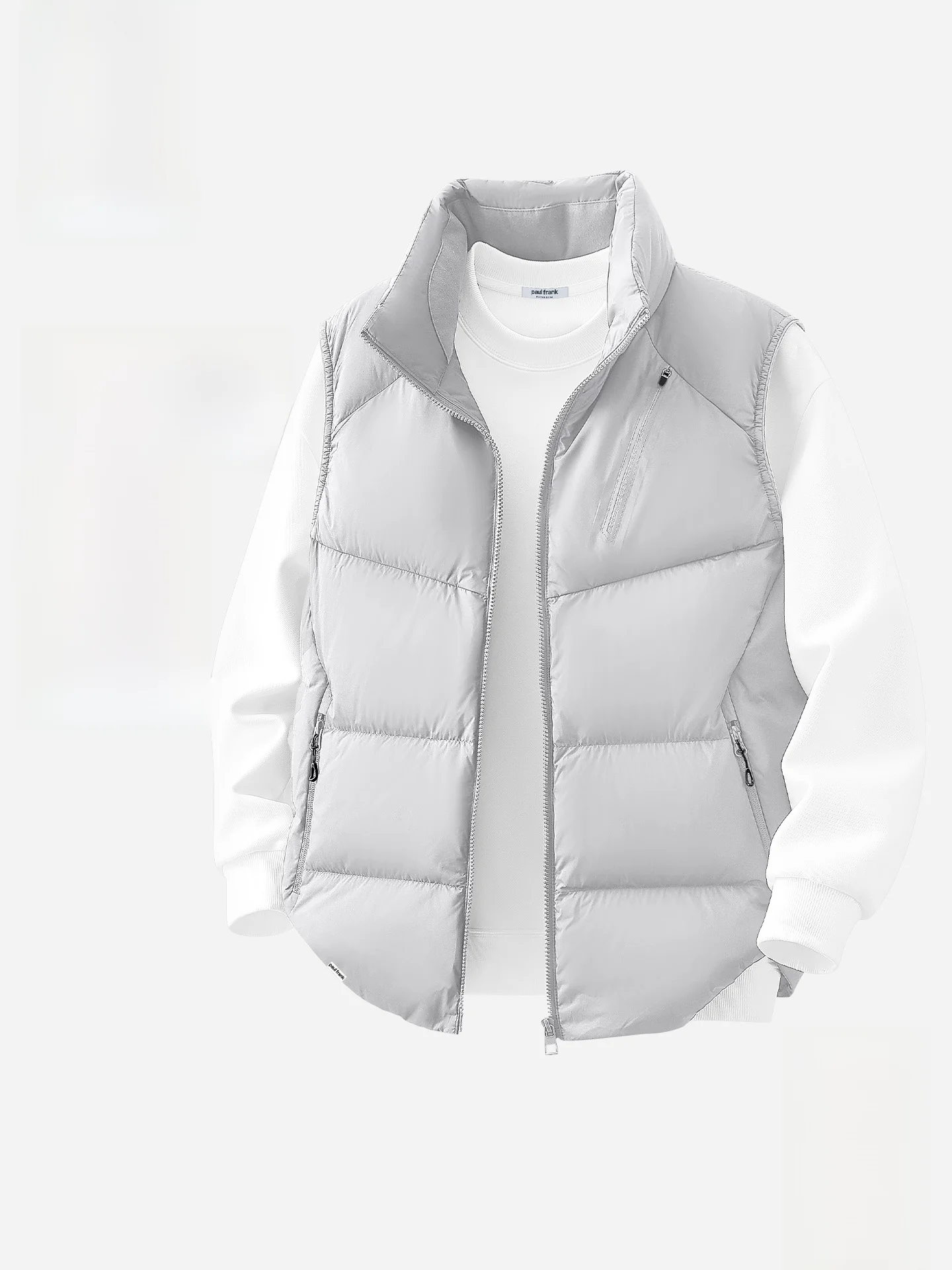 

Мужской пуховый жилет с воротником-стойкой в американском стиле, теплый, свободного кроя, для повседневной носки, молодежный, зимний