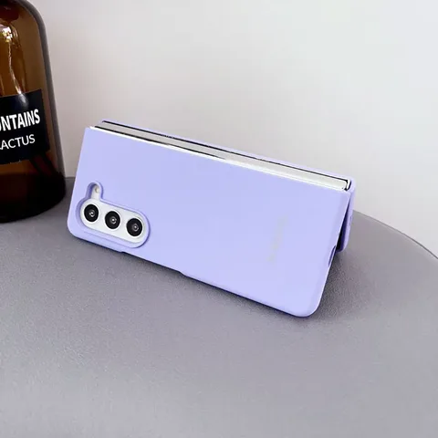 Чехол для Samsung Z Fold 6, 5, 4, 3, 5G, мягкий сенсорный жидкий силиконовый чехол, шелковистый защитный чехол для телефона Galaxy Z Fold6 Fold5 Fold4 Fold3
