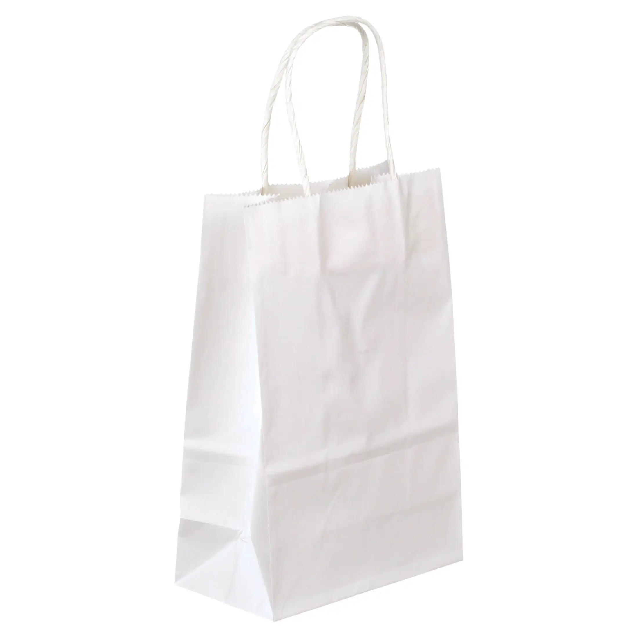 Bolsas de papel Kraft blanco, 5,25"x3,5"x8,25", 25ct