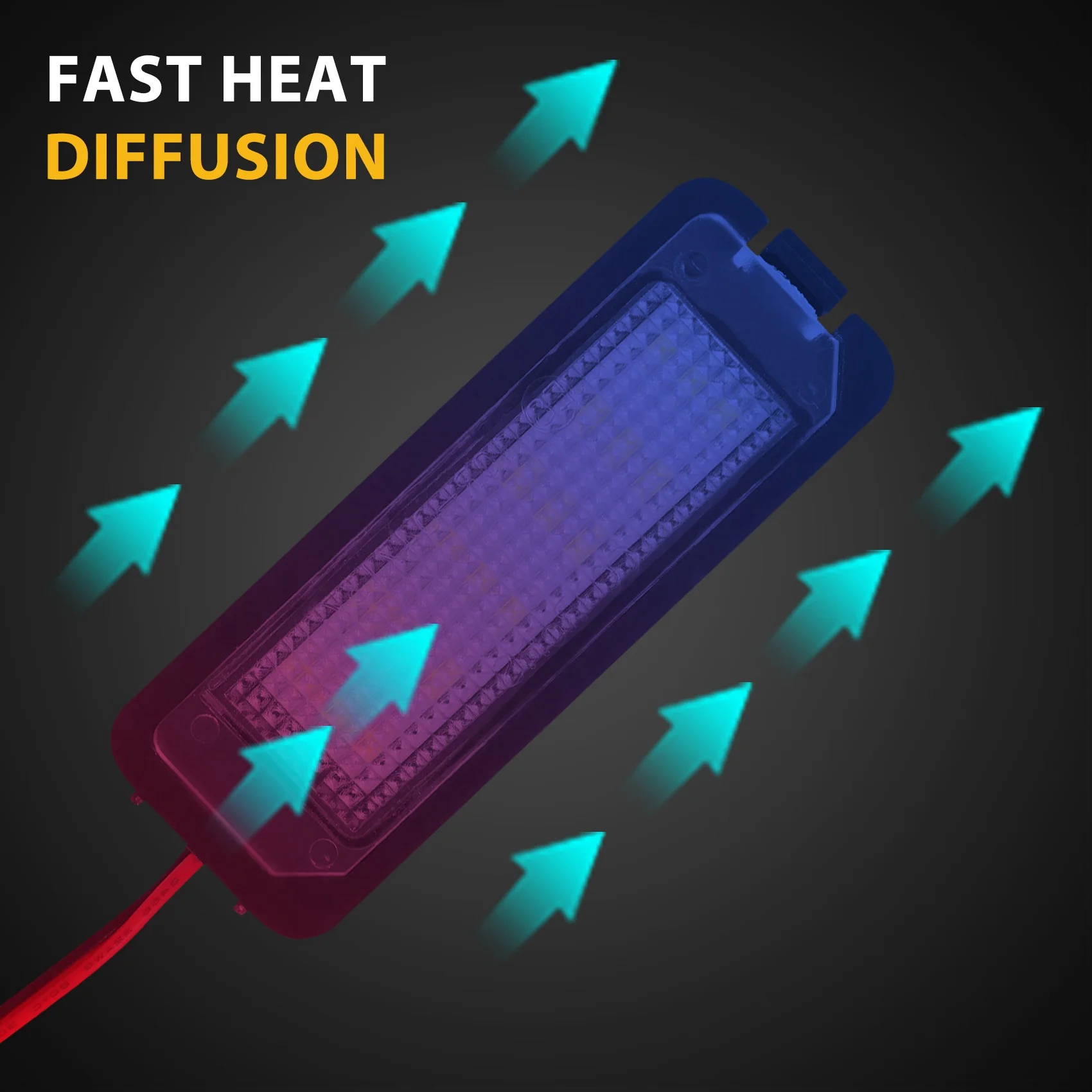مصابيح إضاءة بلوحة ترخيص رقم LED ، ملحقات السيارة الخارجية ، 12 فولت ، جولف 4 ، 5 ، 6 ، 7 ، 2