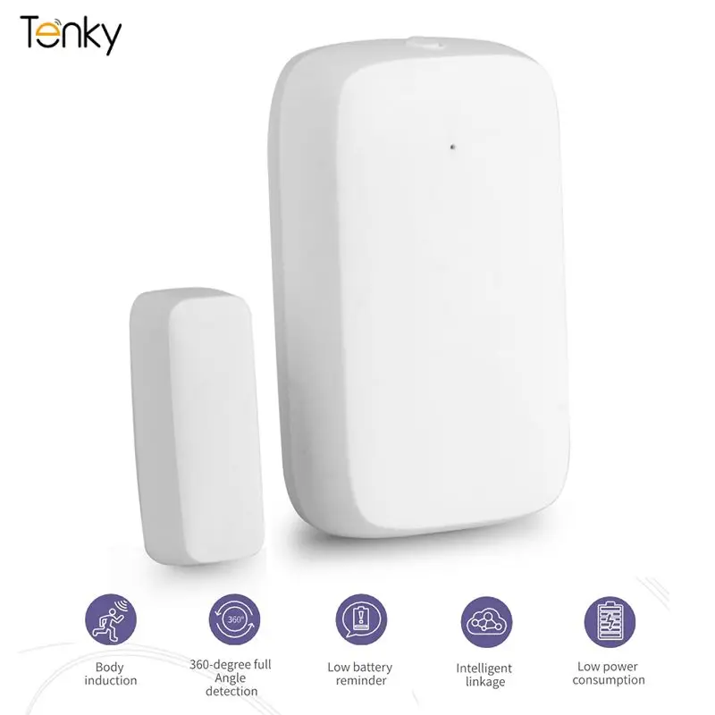 Open Closed Detectors Smart Wireless Window Sensor Intelligent Linkage Tuya Door Sensor Remote Control