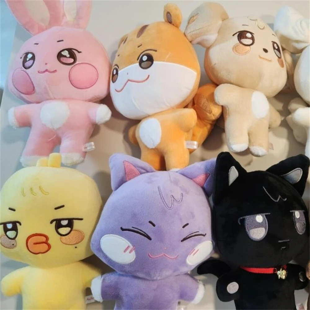 KPOP ATEEZ Plush Doll Aniteez Cartoon Animal Stuffed Toy Seonghwa Hongjoong Wooyoung Mingi Doll Sofa Ornament Fans Birthday Gift