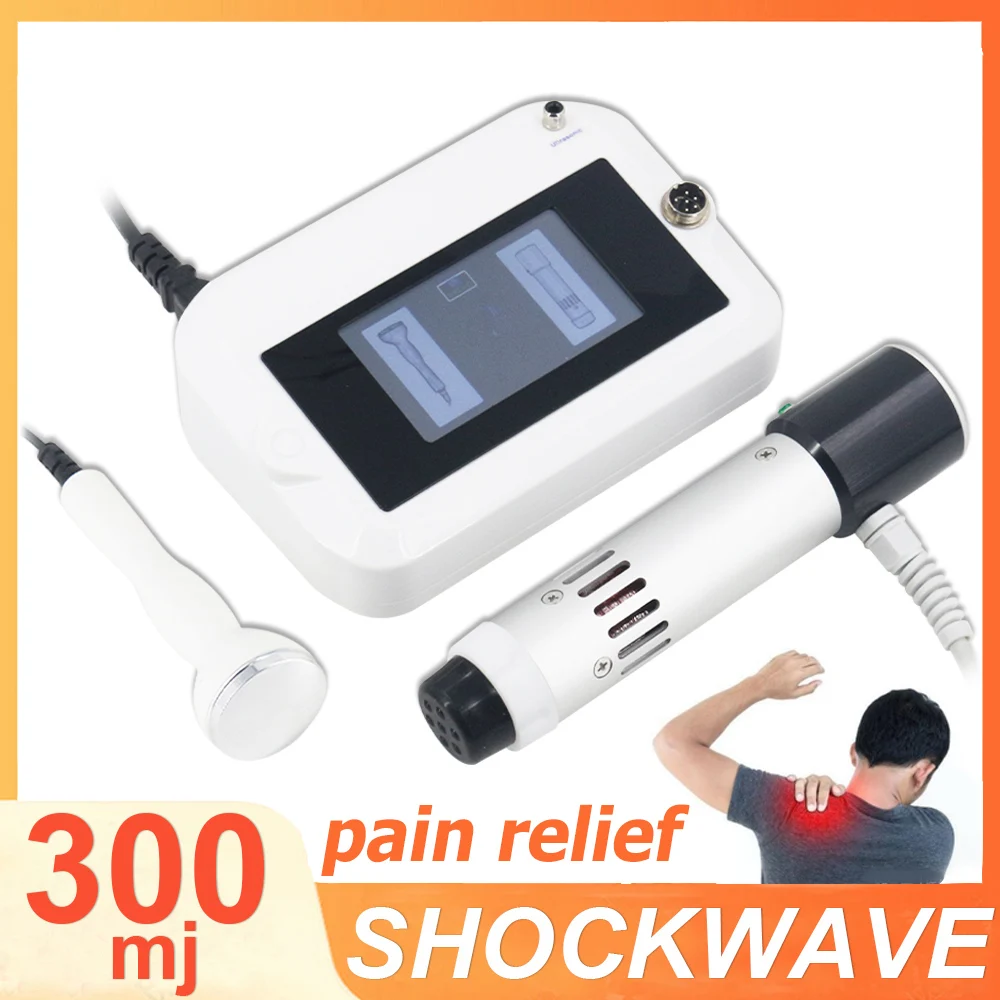 300MJ Shockwave Therapy Machine With 7 Heads Effectively Relieve Knee Joint Pain Shock Wave Equipment 2In1 Ultrasound Device