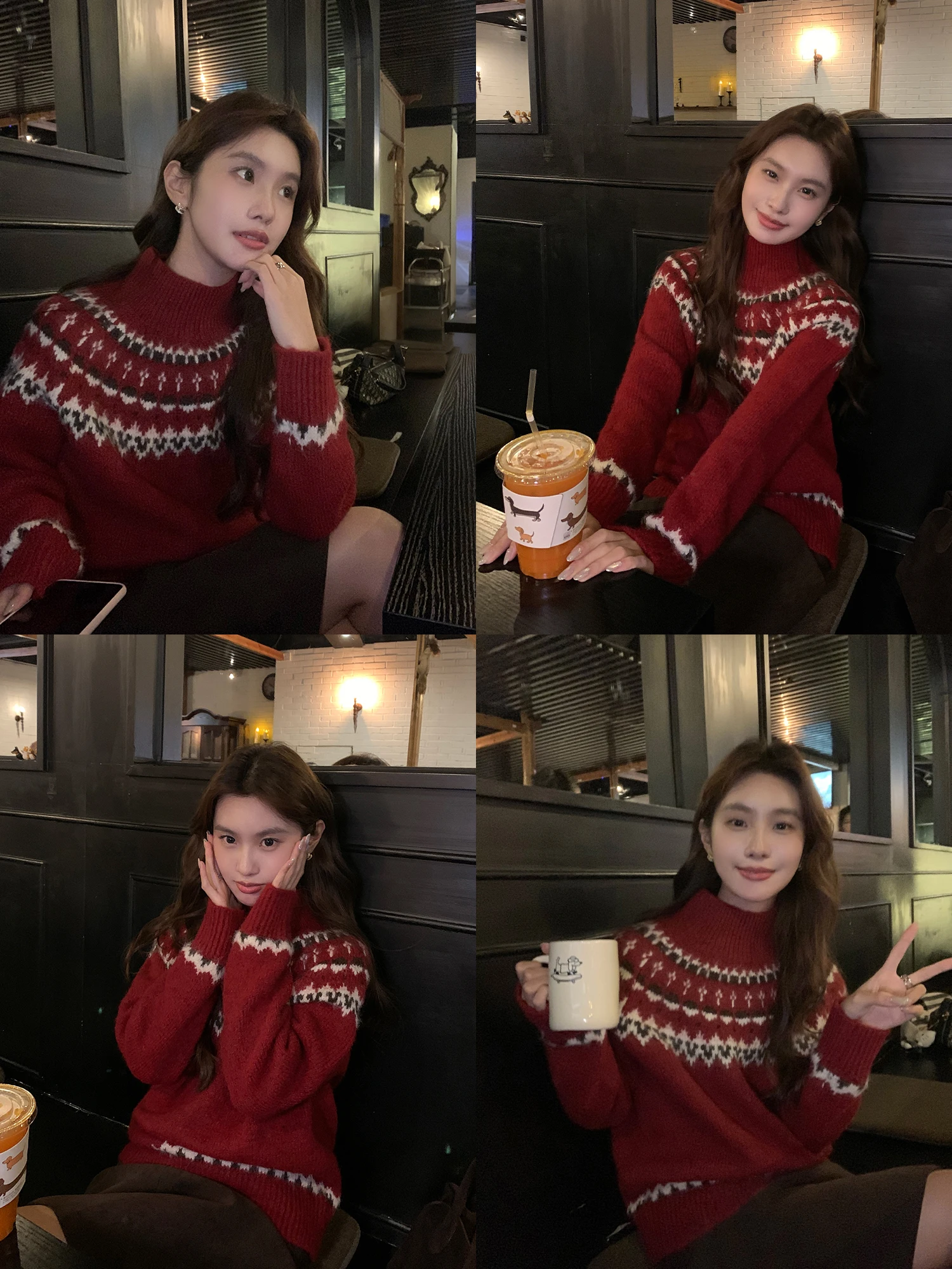 

Женский вязаный джемпер Mulvan Cisas Overture в винтажном стиле Fair Isle, свободный крой, повседневный, из полиэфирного волокна