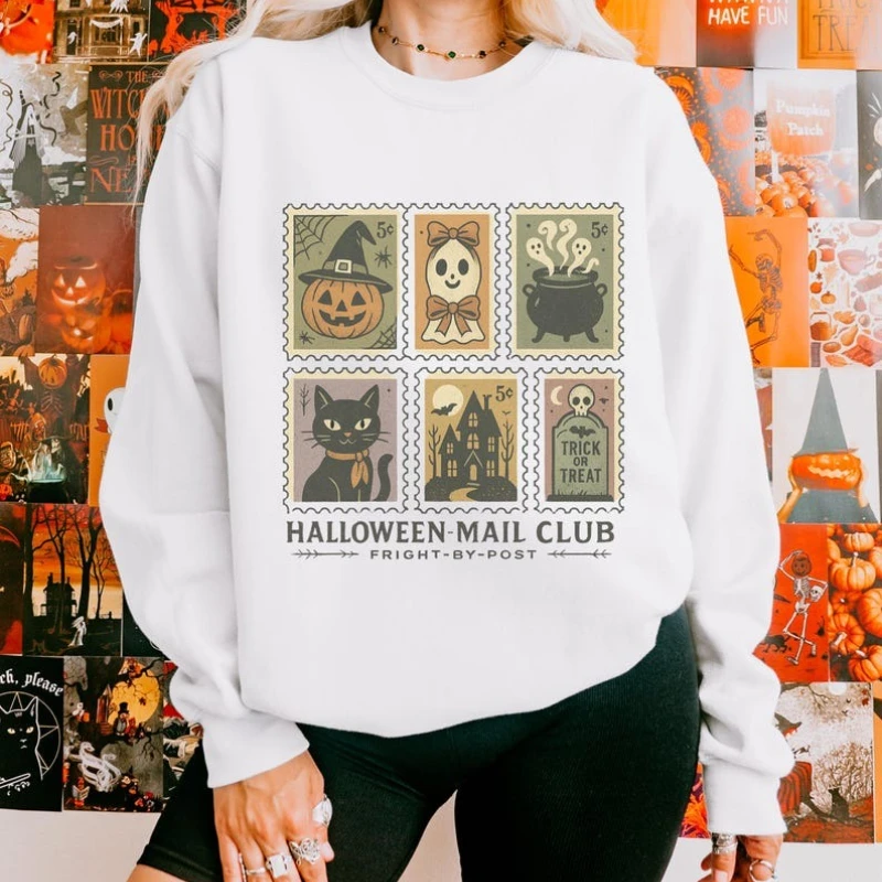 الساحرة البلوز هالوين قميص كوكيت سالم ماساتشوستس فضفاضة تناسب الخريف الدافئ جيد الساحرة سيئة ساحرة مخيف زي هدية