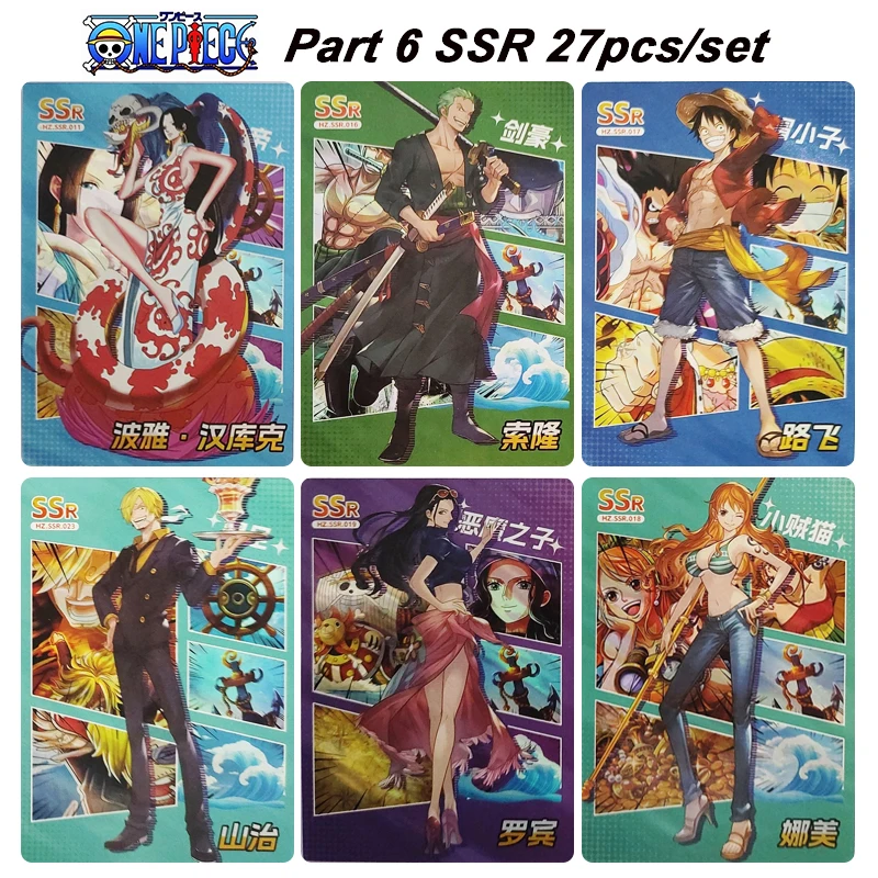 

DIY ONE PIECE SSR SP SSP series Collection card Nico Robin Roronoa Zoro Anime characters Flash card Cartoon toys Christmas gift