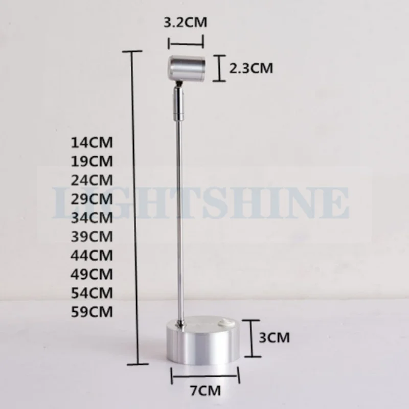 LED sucha bateria reflektory biżuteria licznik gablota 1w3w ślub AAA bateria słup małe reflektory