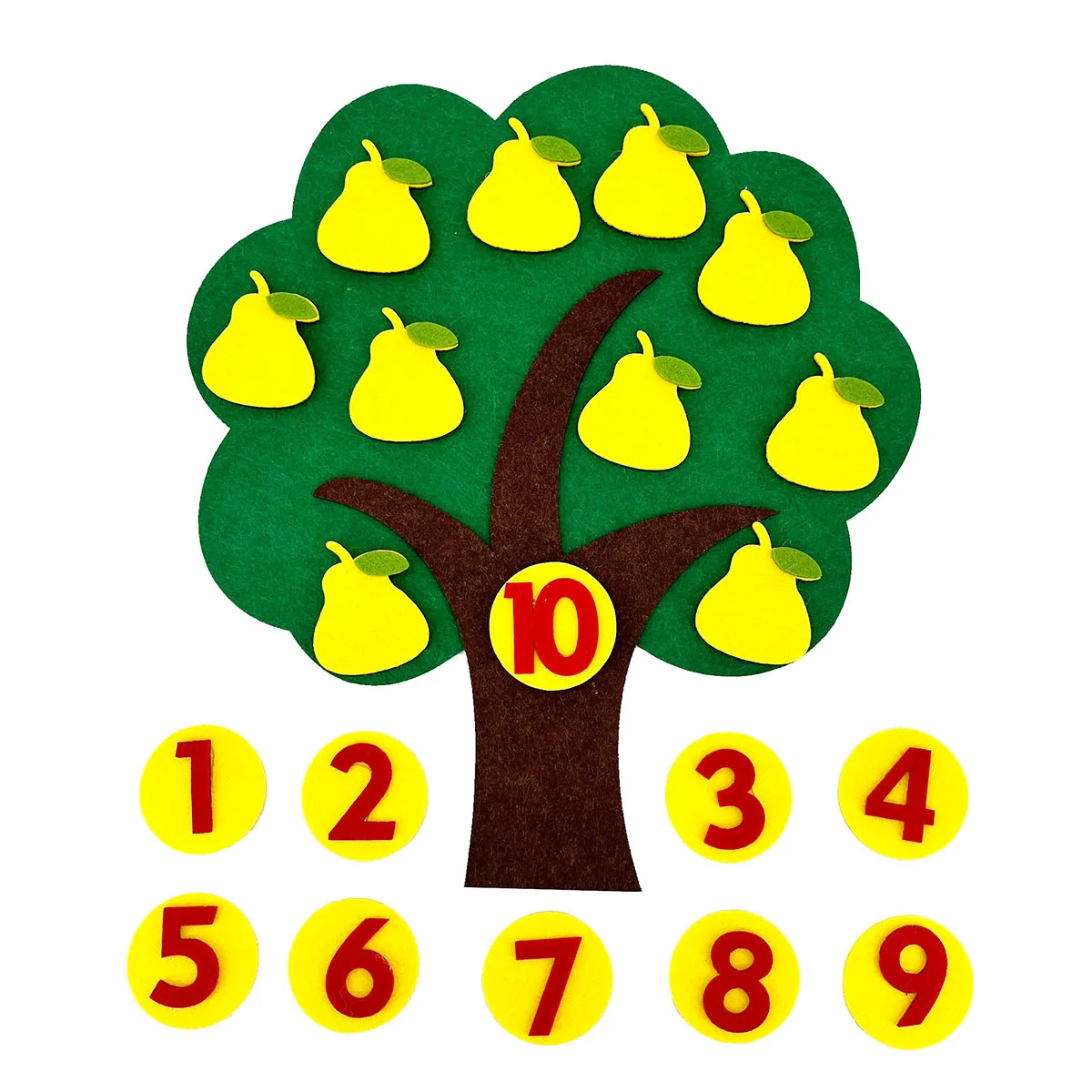 Giocattoli matematici per bambini Sussidi didattici Pera Pomme Numero Puzzle Gioco Apprendimento Giocattolo educativo per bambini