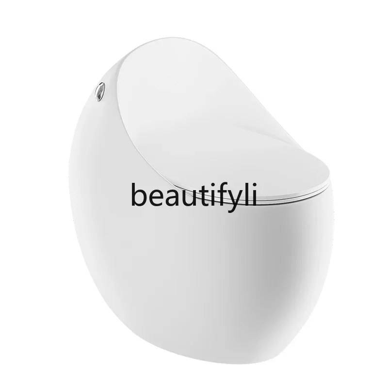 Household ceramic flush toilet water-saving silent anti-splashing siphon integrated large-diameter toilet