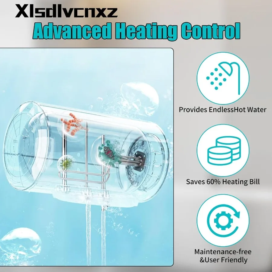 سخان مياه كهربي 1500 وات 10 جالون 110 فولت خزان مثبت على الحائط للحمام والمطبخ يستخدم كفاءة في استخدام الطاقة والتدفئة السريعة مع B #6