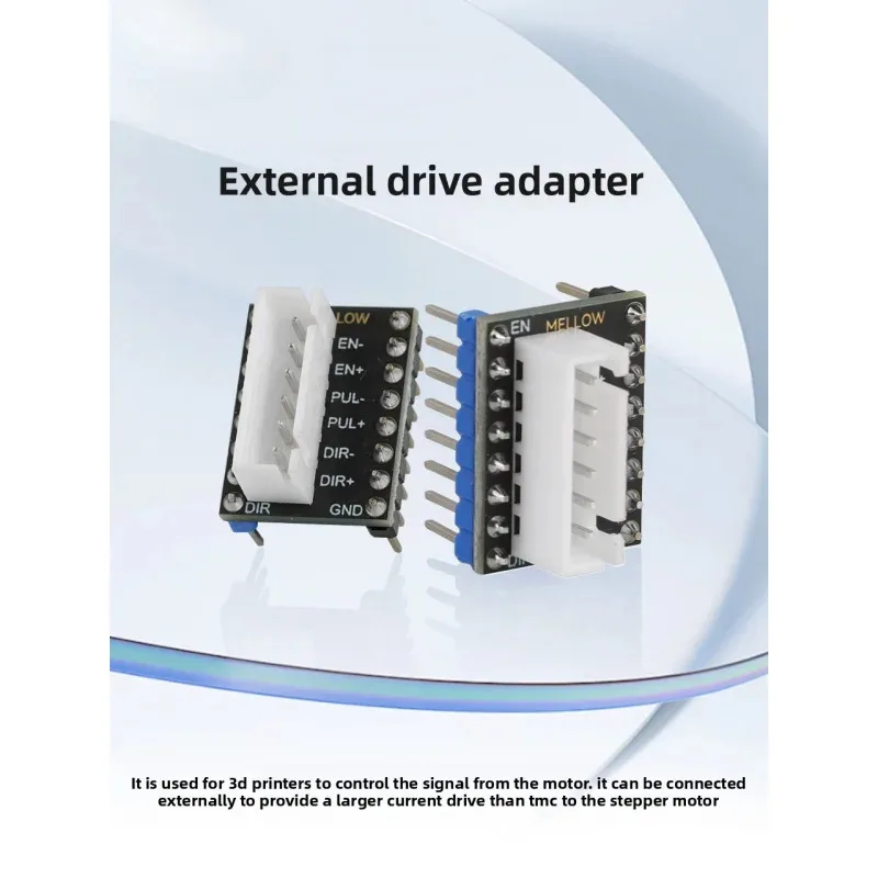 

Плата расширения внешнего привода FLY3D подходит для сильноточного привода двигателей с замкнутым контуром и серводвигателей в 3D-принтерах.