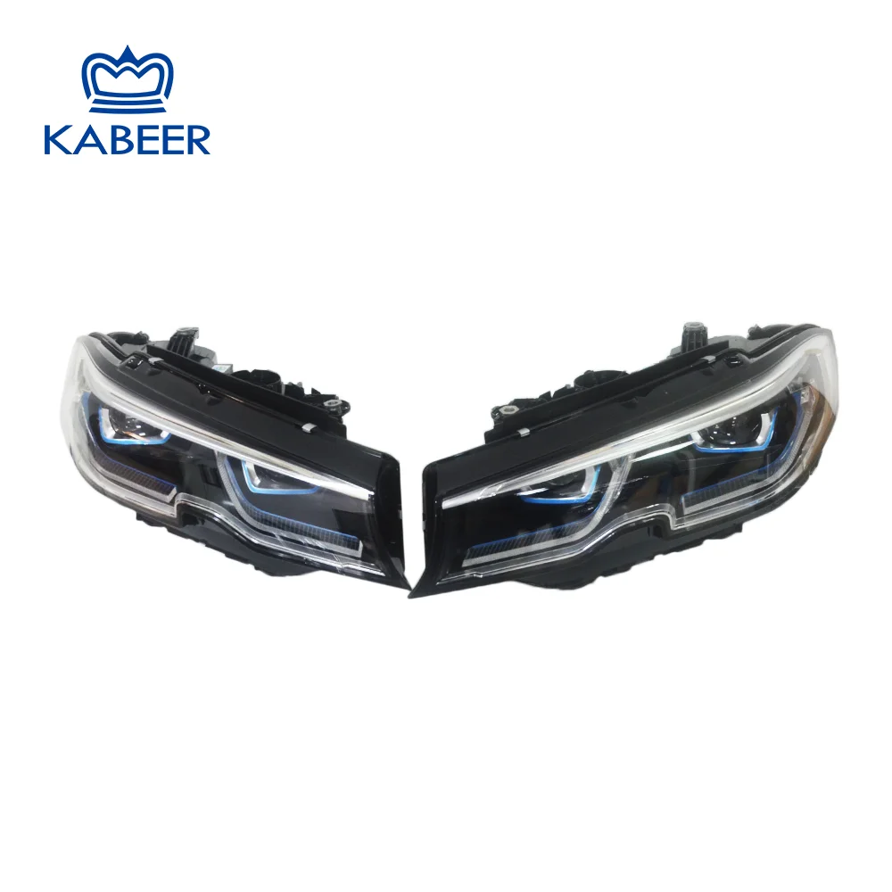 2PCS Car LED Headlight For BMW 3 Series G20 G28 2019-2022  Upgrade Adaptive Beam Laser Headlight Assembly Head Lamp LCI DRL PnP