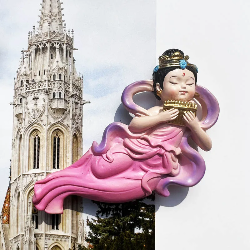 Chiny Dunhuang Mogao Grottoes podróże magnesy na lodówkę pamiątki turystyczne naklejki na lodówkę Home Decor prezenty przyjaciela