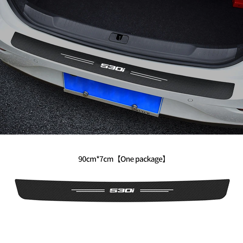 Car Door Sill Protection Scuff Plate for BMW 5 Series 530i Badge F11 F10 F07 GT5 M5 G30 G31 G38 Trunk Bumper Anti Scratch Strips