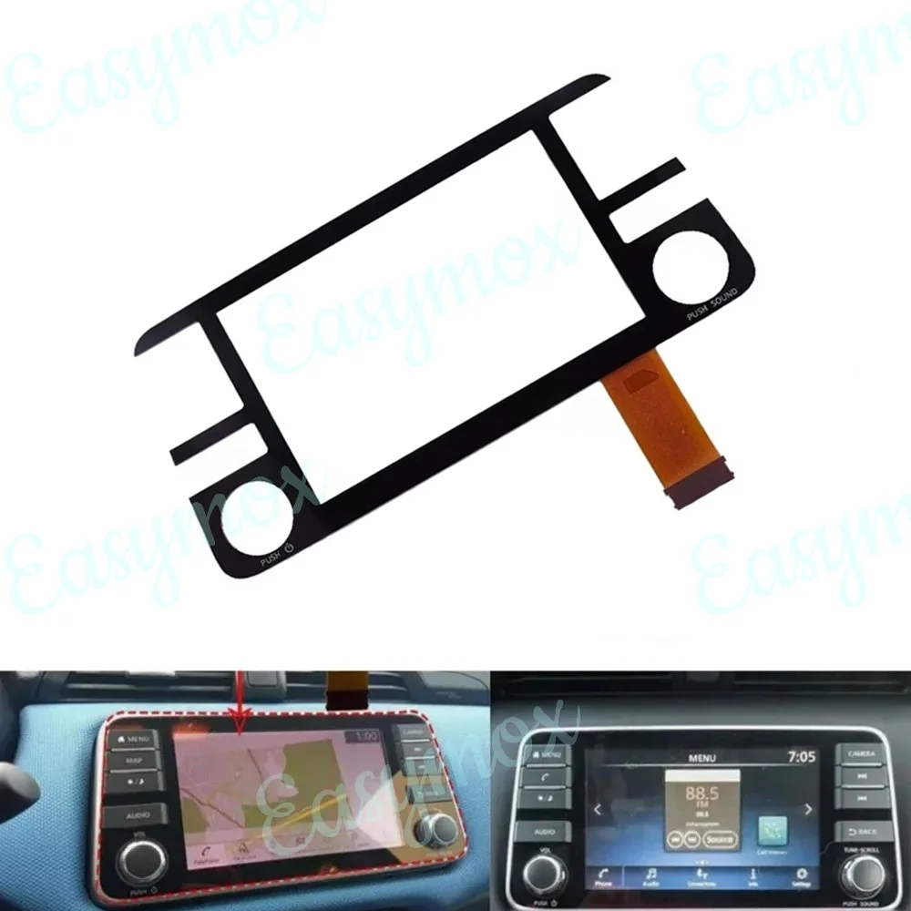 

259155FB2A Digitizer for 2018-2020 Nissan Kicks SV 1.6l Radio/Sat Media Unit LCD Display & Touch Screen