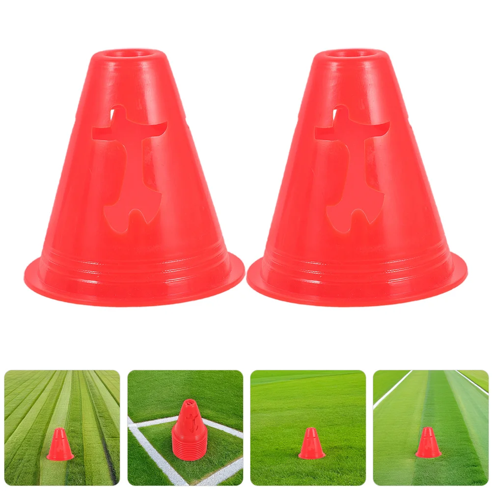 

10Pcs Soccer Roller Skating Cones High Training Markers Indoor Outdoor Agility Plastic Mini Cones Football Practice Equipment