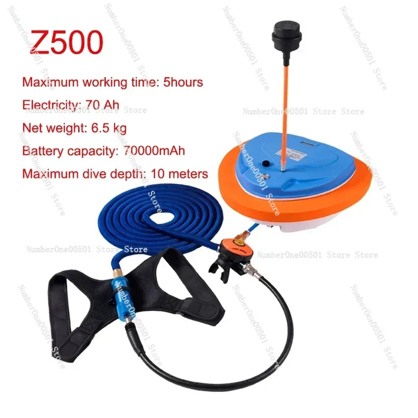 2023 Scuba Diving Snorkel Equipment Trap Mobile Ventilator Support Deepest Time To 10 Meters Is 3.5-5 Hours Underwater Snorkel